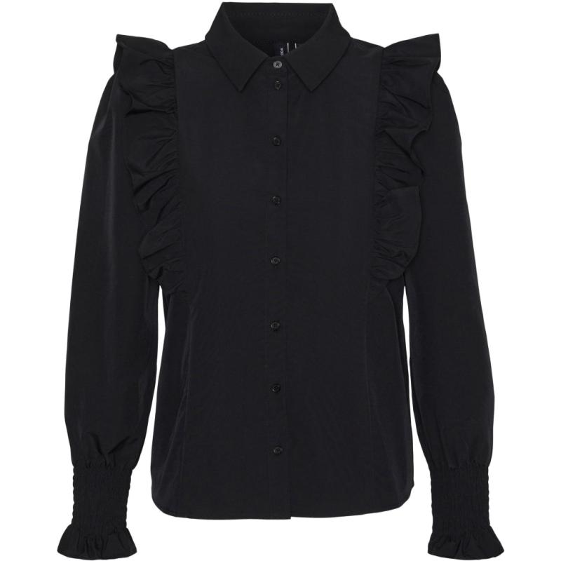 Dame Skjorte Vmmella   Black fra Vero Moda