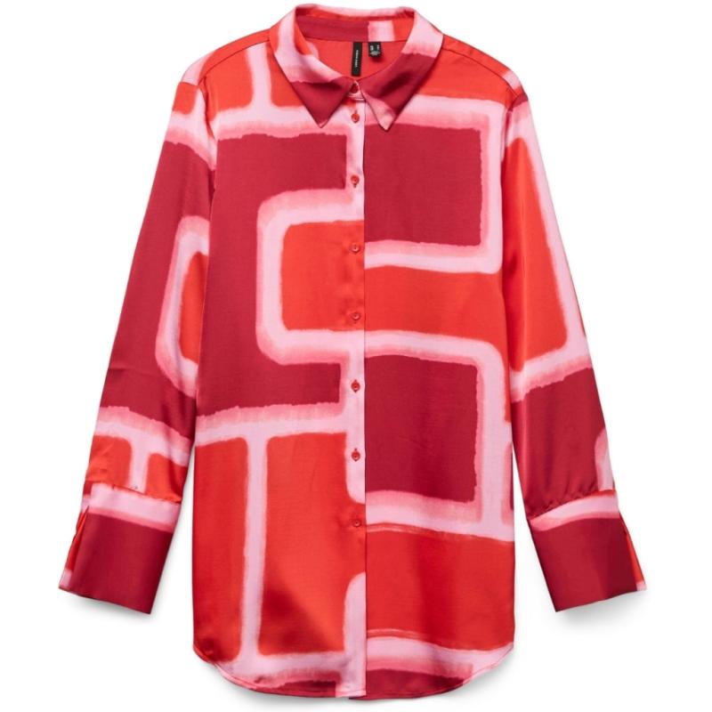 Dame Skjorte Vmreba   Fiery Red Silba fra Vero Moda
