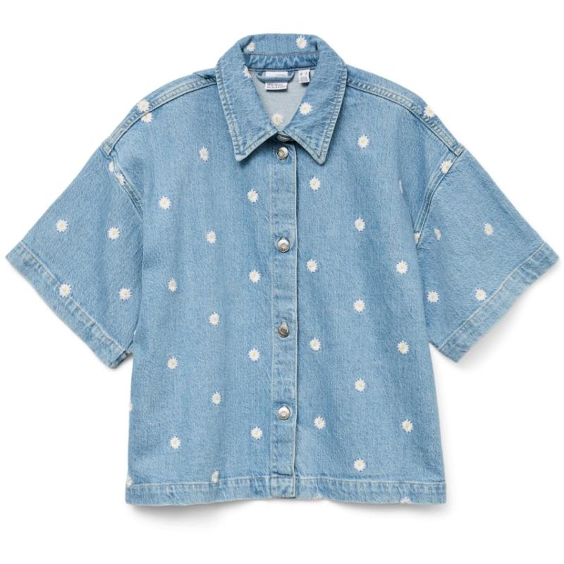 Dame Skjorte Vmthea   Light Blue Denim fra Vero Moda