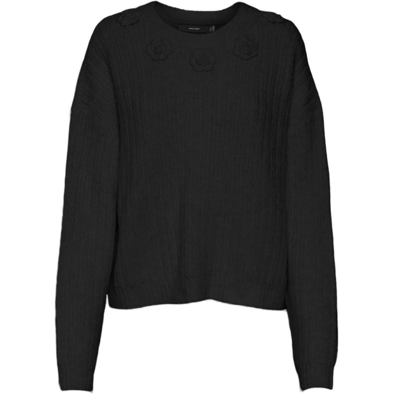 Dame Strik Vmaletta   Black fra Vero Moda
