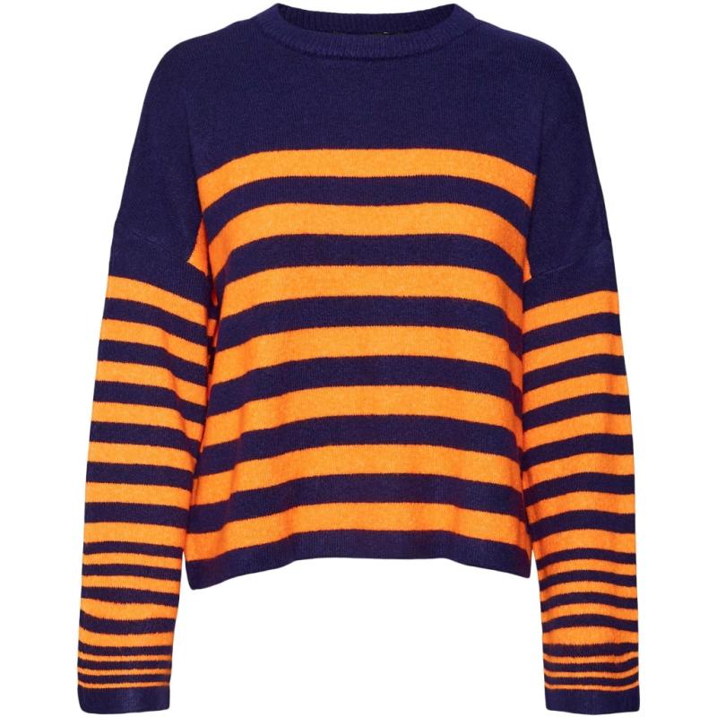 Dame Strik Vmhurricane   Astral Aura W. Vibrant Orange fra Vero Moda