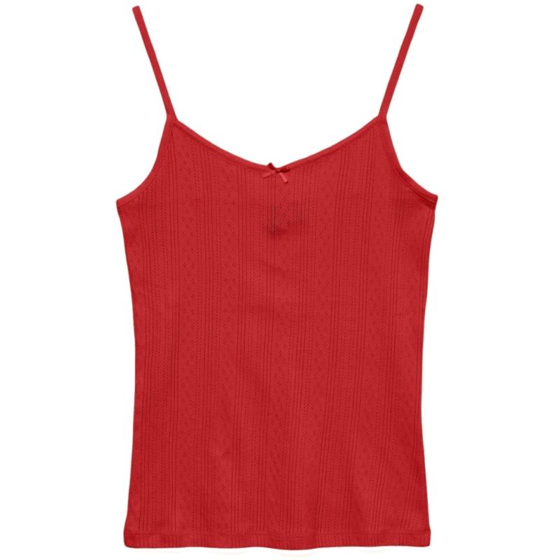 Ver Moda Dame Top Vmlisa   Fiery Red fra Vero Moda