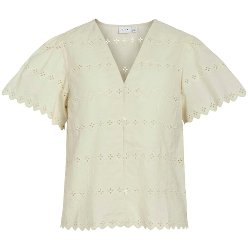 Dame Bluse Viwasat   Birch fra Vila