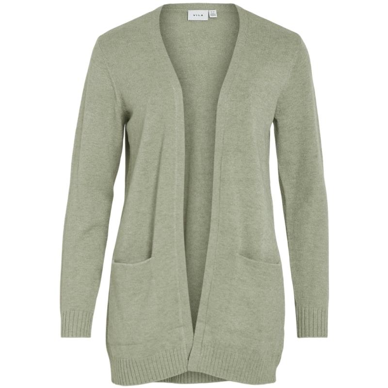 Dame Cardigan Viril   Oil Green Melange fra Vila