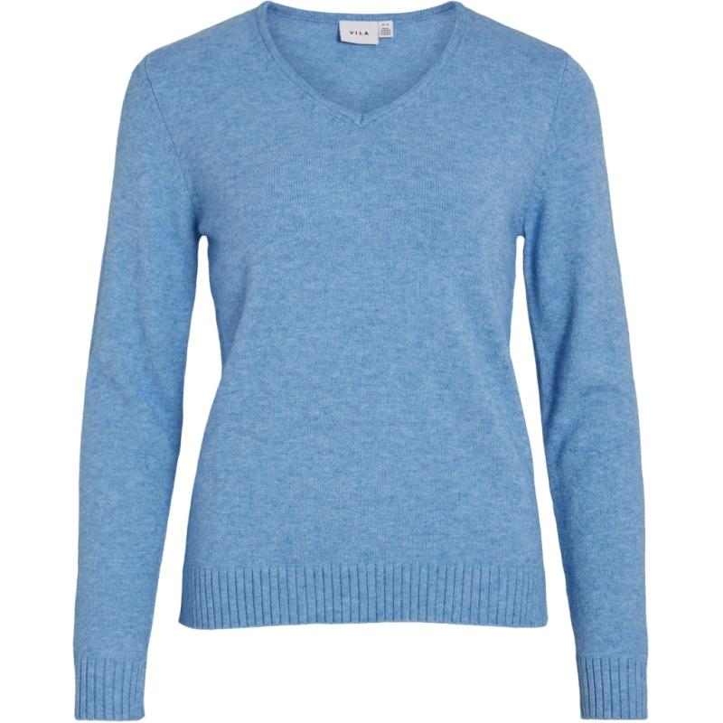 Dame Strik Viril   Blissful Blue Light Melange fra Vila