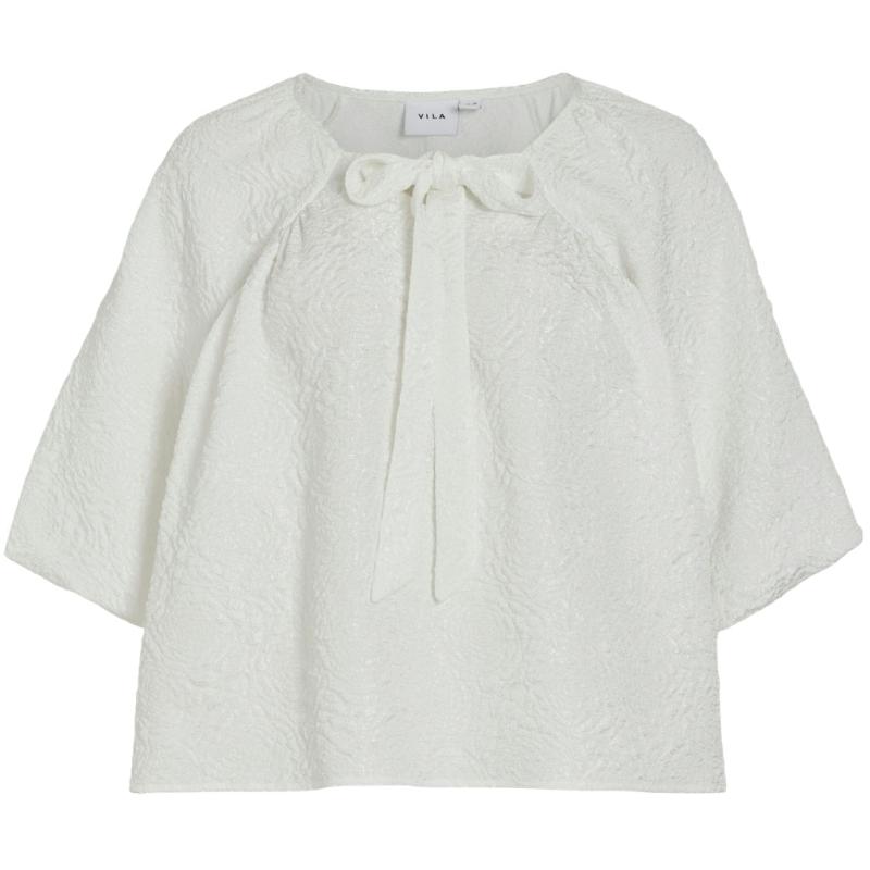 Dame Top Viradia Birch Jacquard Roses fra Vila