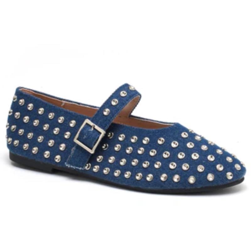 Valerie Dame Ballerina Sko Cm2315   Denim fra Shoes