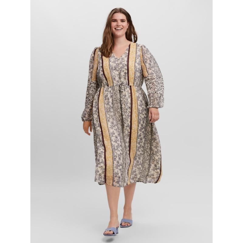 Curve Dame Kjole Vmnora   Birch fra Vero Moda
