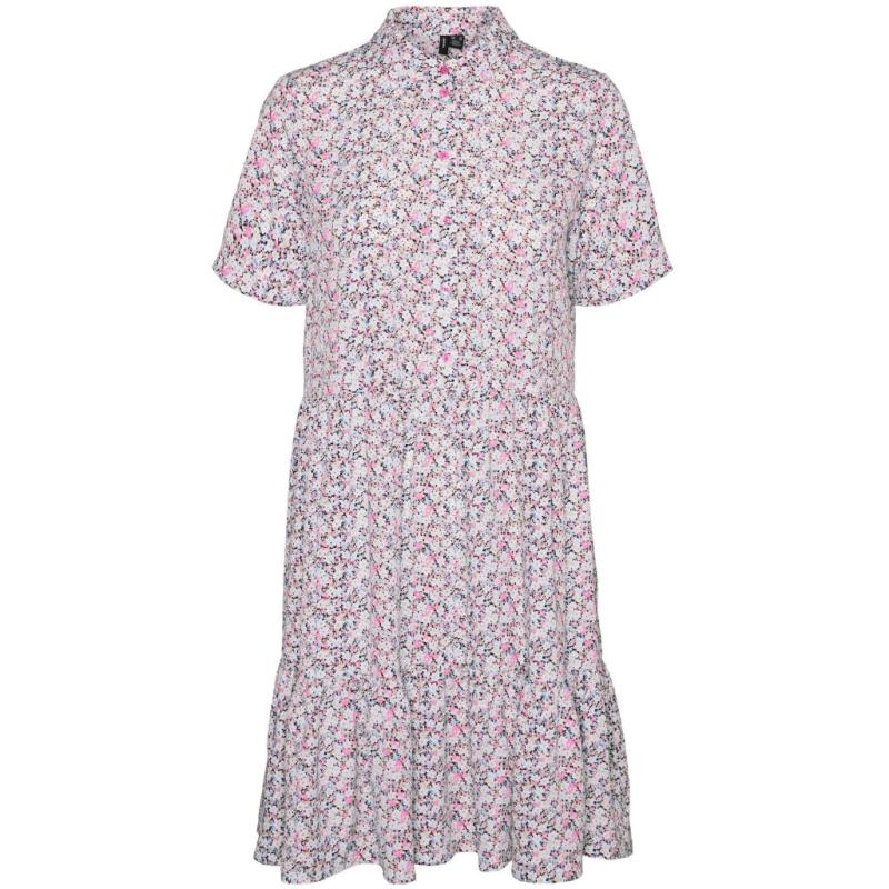 Dame Kjole Vmdina   Phlox Pink Flowers fra Vero Moda