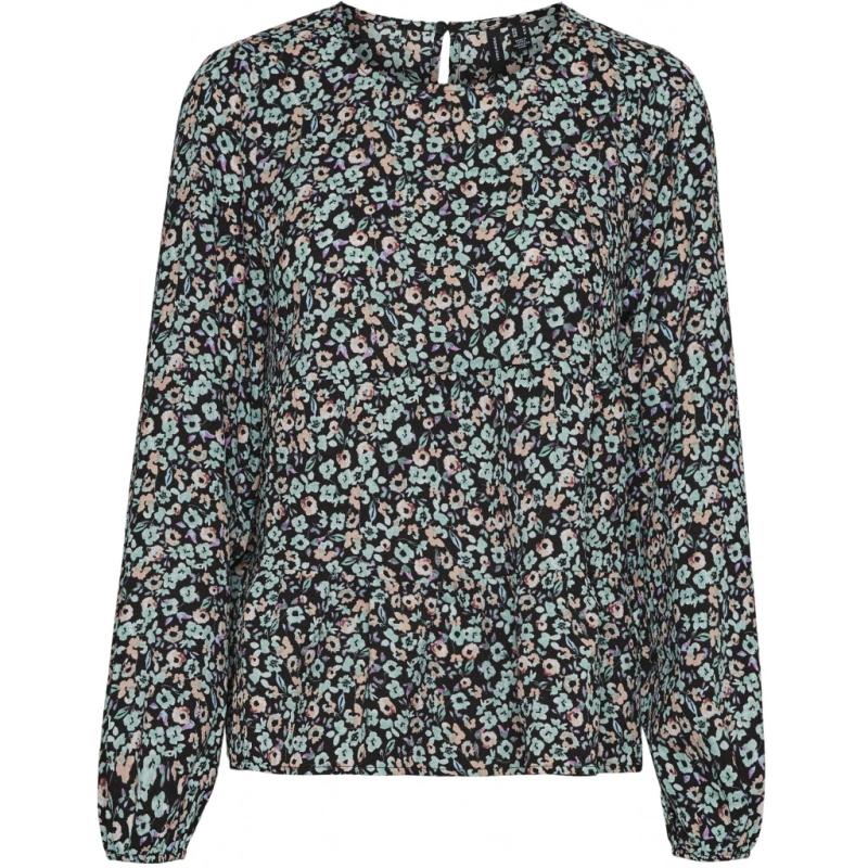 Dame Langærmet Top Vmfrancesca   Blue fra Vero Moda