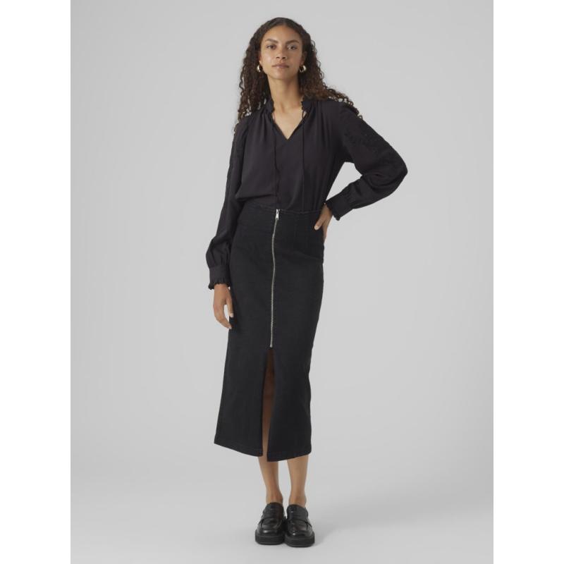 Dame Nederdel Vmmonic Black Denim fra Vero Moda
