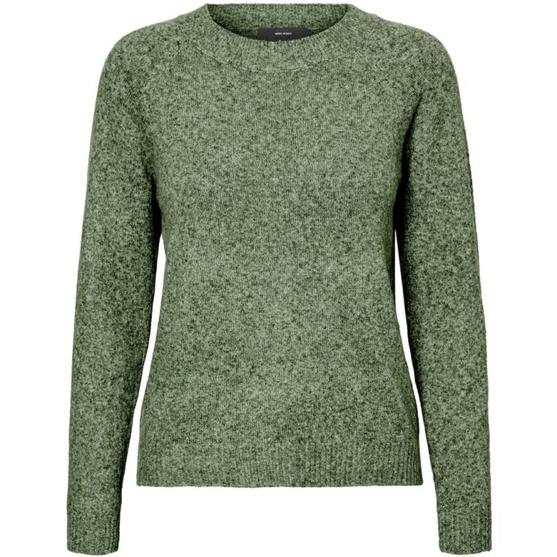Dame Strik Vmdoffy   Rifle Green Melange fra Vero Moda