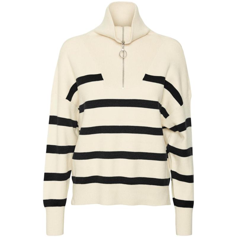 Highneck Vmsaba   Birch Black fra Vero Moda