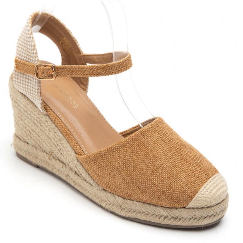 Vicca Dame Plateau Sandal 5982   Camel fra Shoes