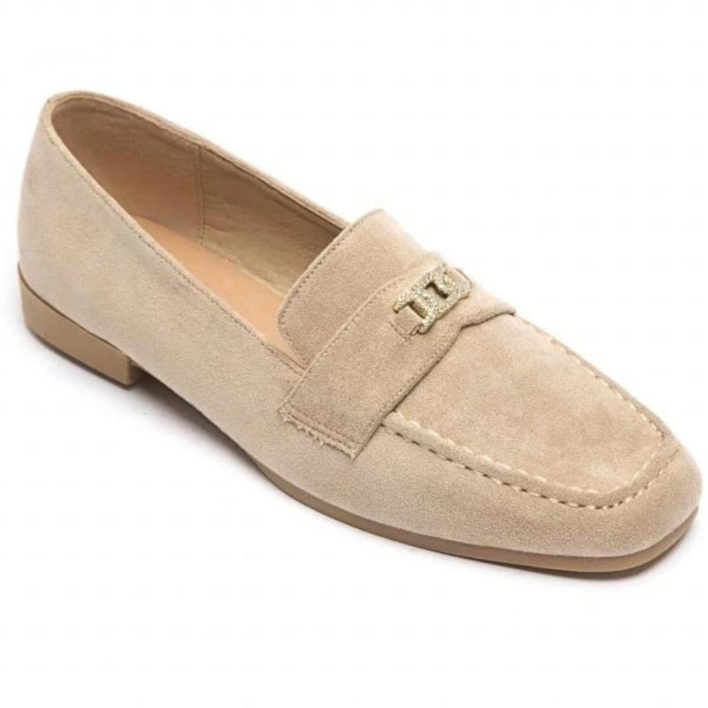 Vigdis Dame Loafers 6691   Khaki fra Shoes