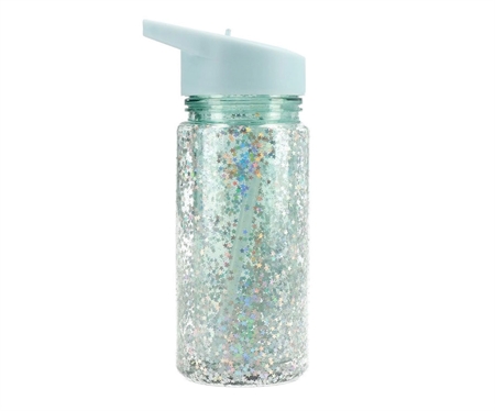 Glitter Drikkedunk Stjerner Aqua fra Tutete