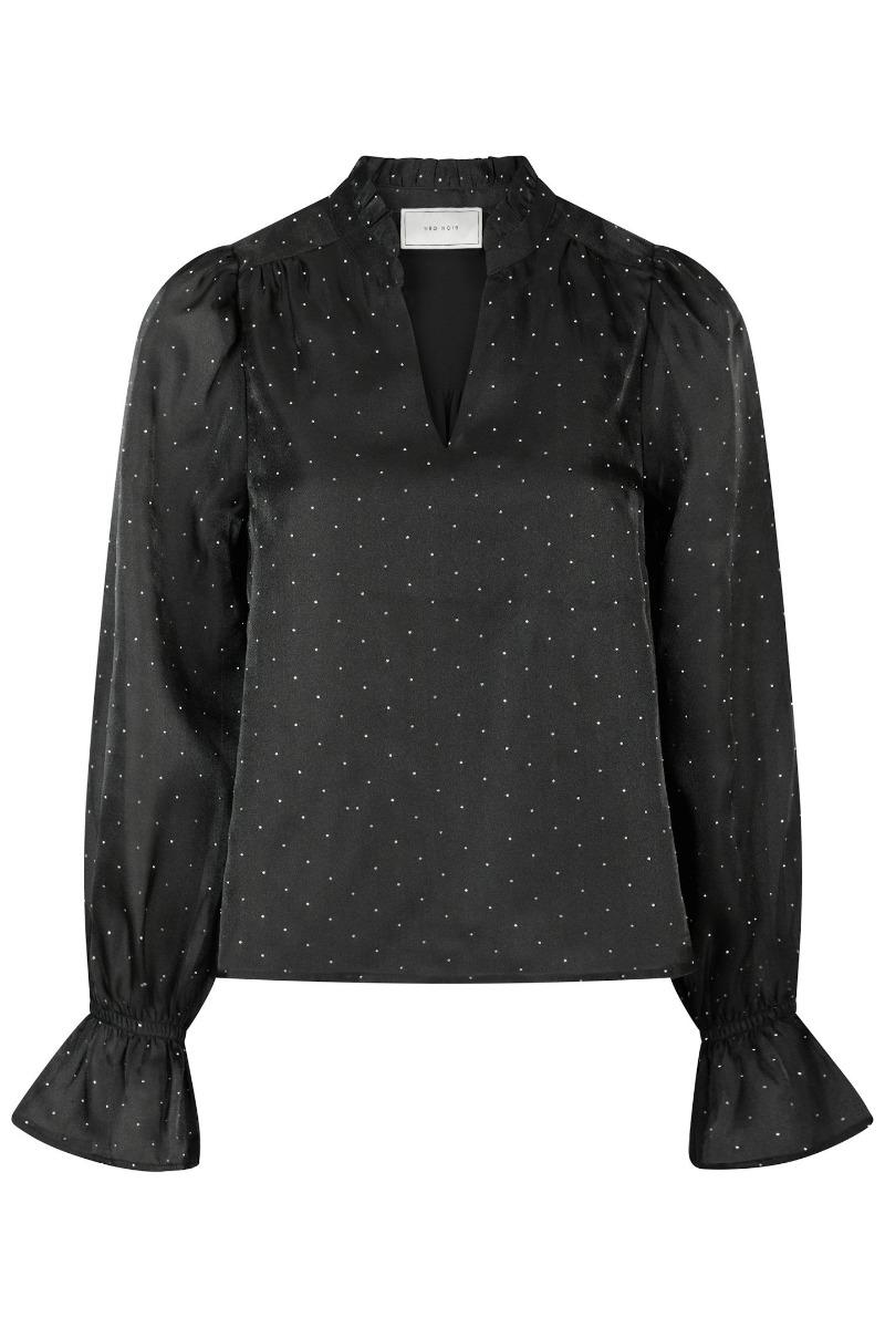 Bluse   Amara Bedazzled Blouse   Black fra Neo Noir