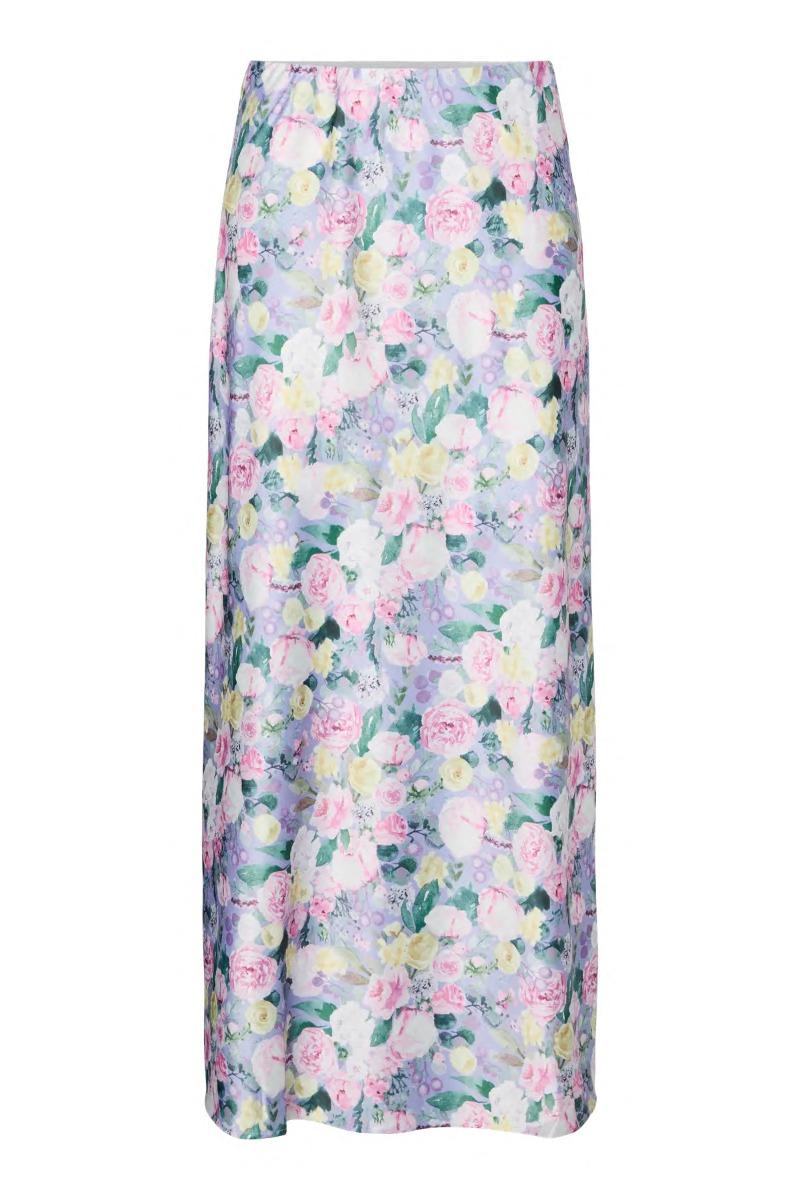 Nederdel   Arina Hw Ankel Skirt   Lavender Flower (levering Start April) fra Pieces