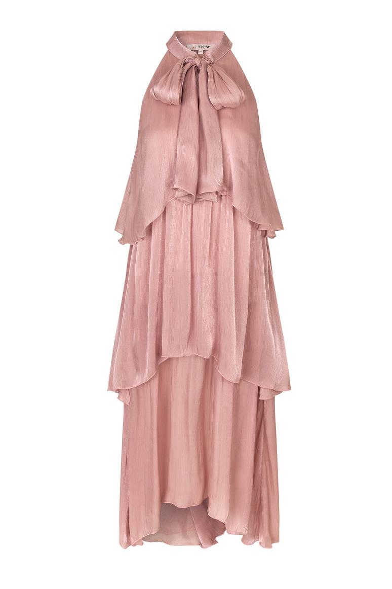 A View Kjole Demi Long Dress Old Rose (levering Start Marts) fra A-view