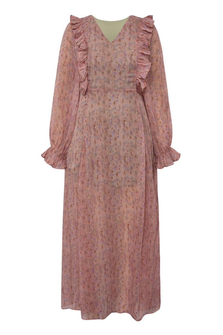 A View   Kjole   Flounce Dress   Old Rose fra A-view