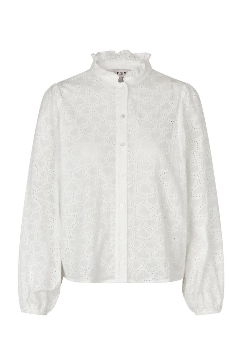 A View   Bluse   Karla Shirt   White (levering Start Marts) fra A-view