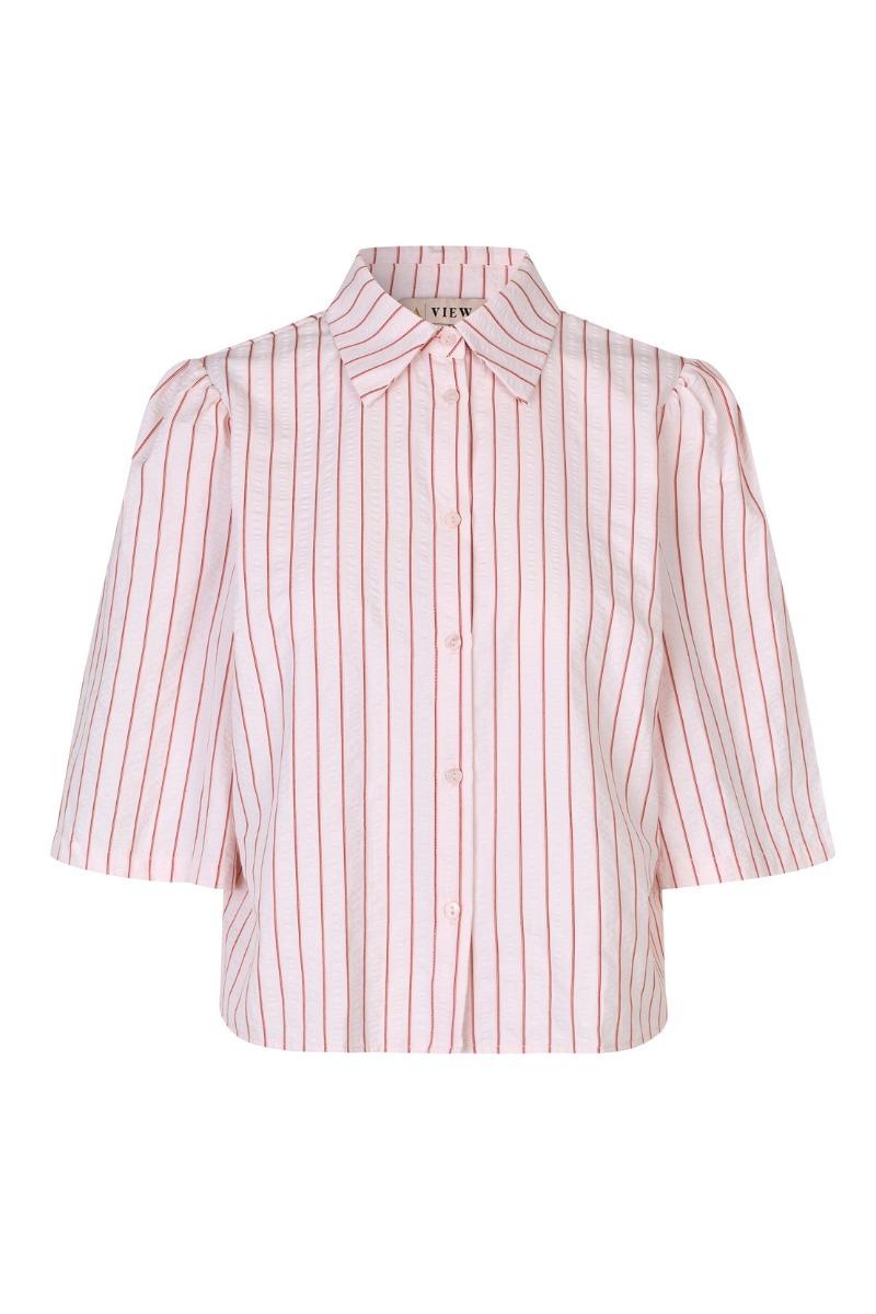 A View   Skjorte   Kirstine Shirt   Rose Red (levering Start Marts) fra A-view