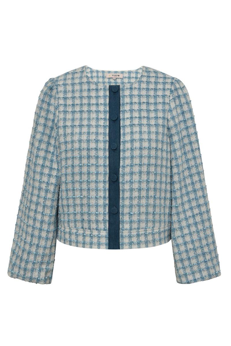 A View   Jakke   Liberta Jacket   White Blue fra A-view