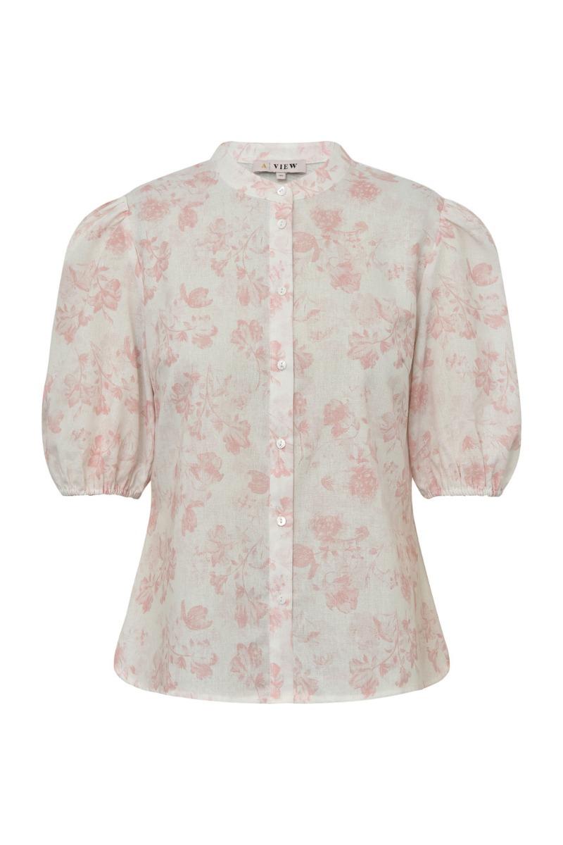 A View   Skjorte   Lin Shirt   Sand Pale Pink fra A-view