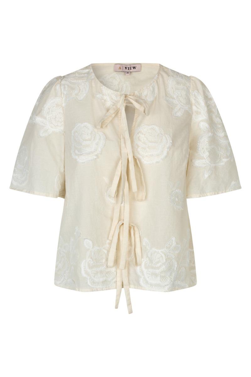 A View   Bluse   Rosamarie Cardigan   Light Sand (levering Start Marts) fra A-view
