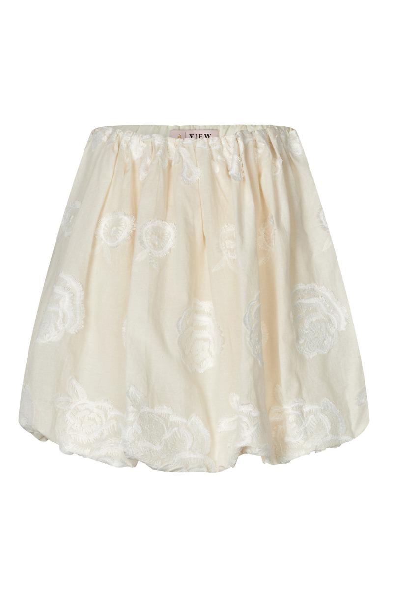 A View Nederdel Rosamarie Skirt Light Sand (levering Start Marts) fra A-view
