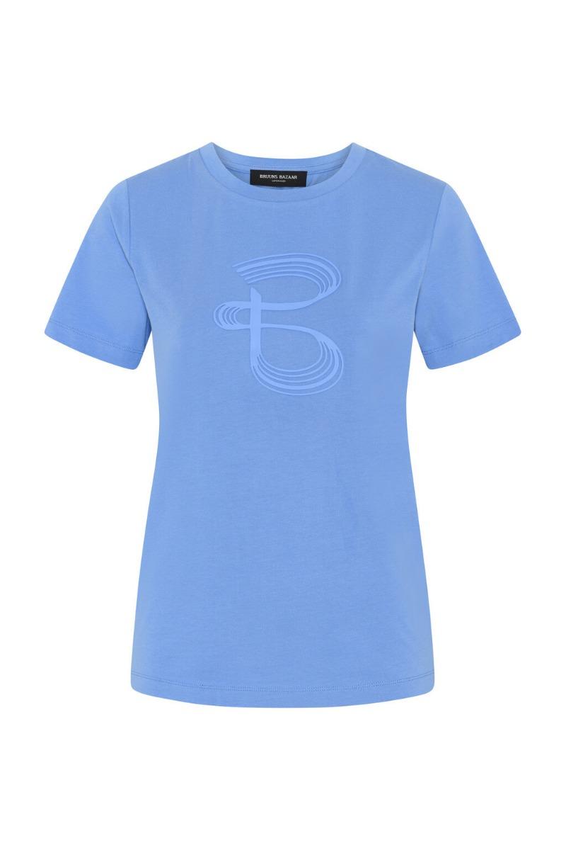 T Shirt   Alnusbbruba Tee   Cornflower Blue fra Bruuns Bazaar