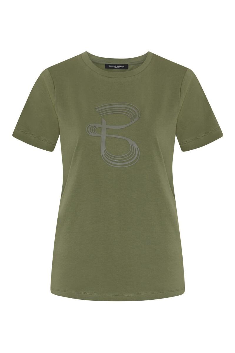 T Shirt   Alnusbbruba Tee   Deep Olive fra Bruuns Bazaar