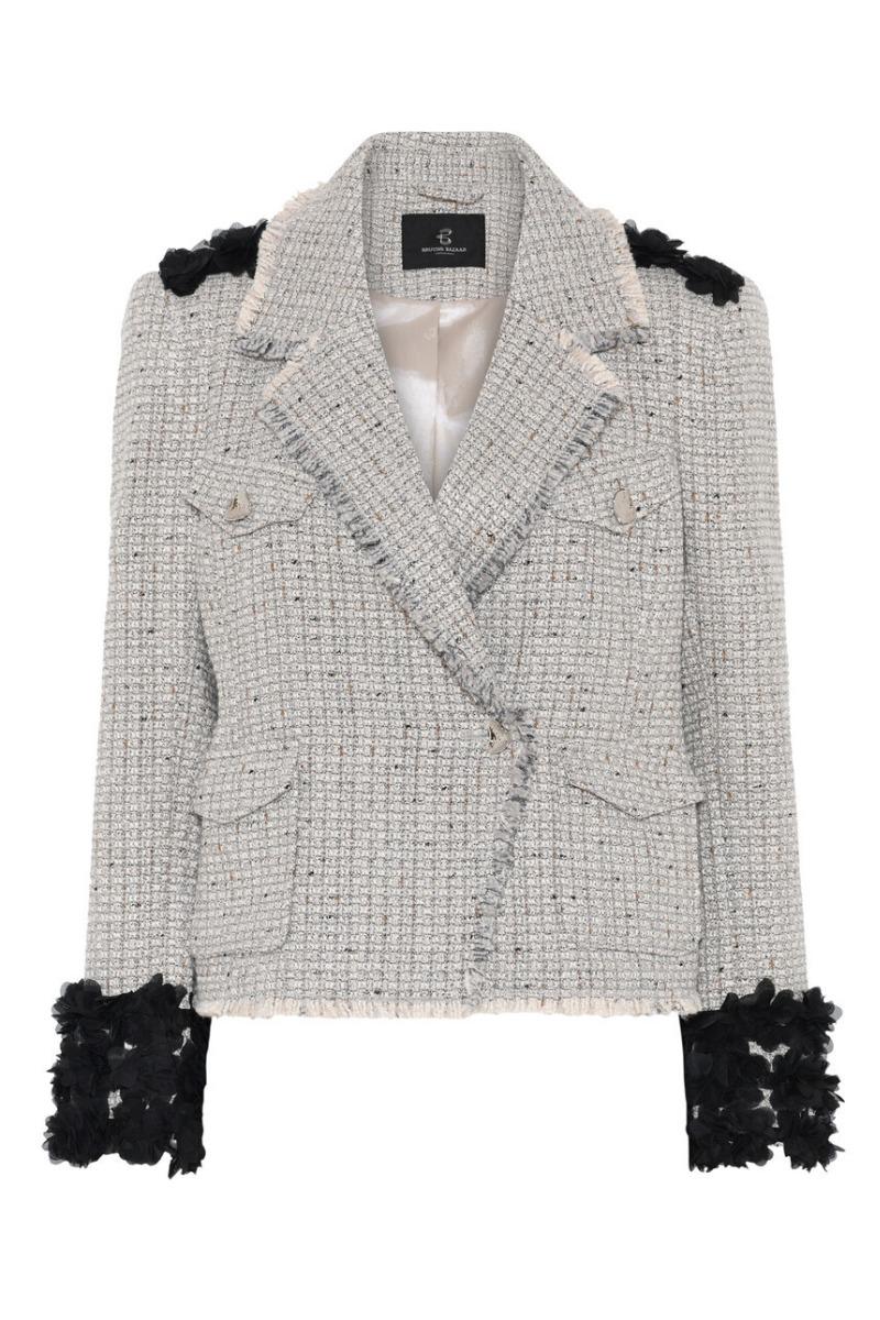 Blazer   Fumewortbbzohie Blazer   Grey Check fra Bruuns Bazaar