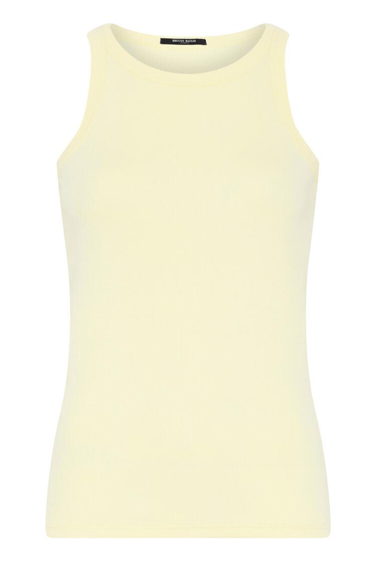 Top   Women Katybb Rib Tank Top   Tender Yellow (levering Midt Marts) fra Bruuns Bazaar