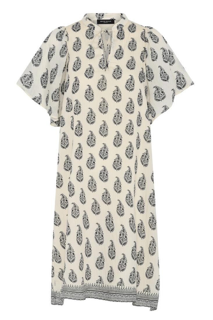 Kjole   Women Dusclebbjulia Dress   Cream   Black (levering Midt April) fra Bruuns Bazaar