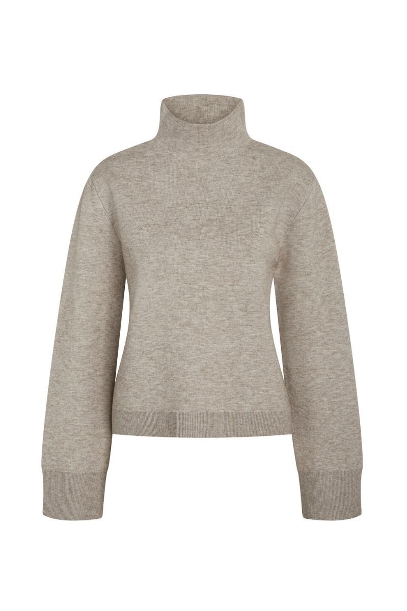 Strik   Simonabbada Knit   Beige Melange fra Bruuns Bazaar