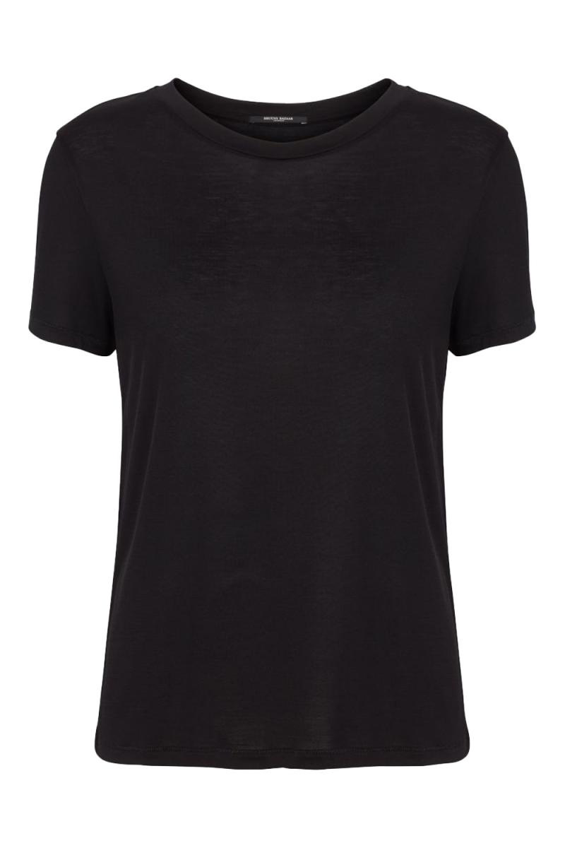 T Shirt   Katka Ss T Shirt   Black fra Bruuns Bazaar