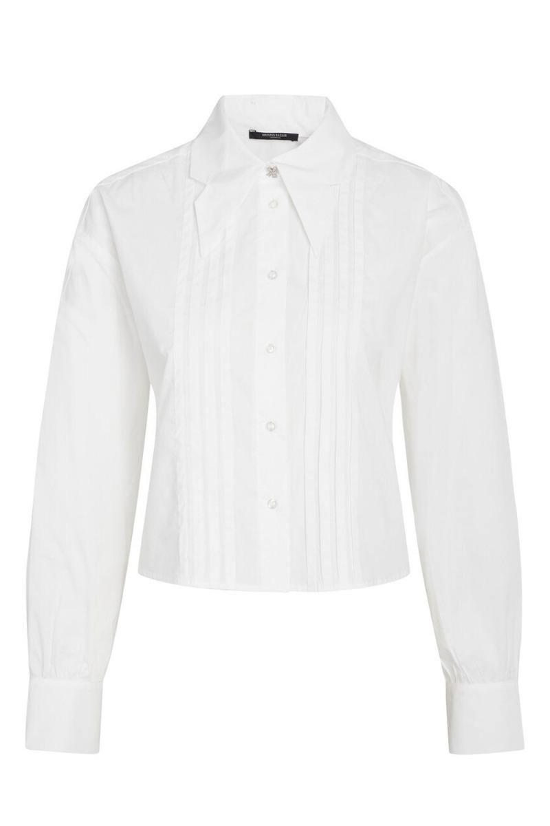 Skjorte   Cerastiumbbferuz Shirt   White fra Bruuns Bazaar