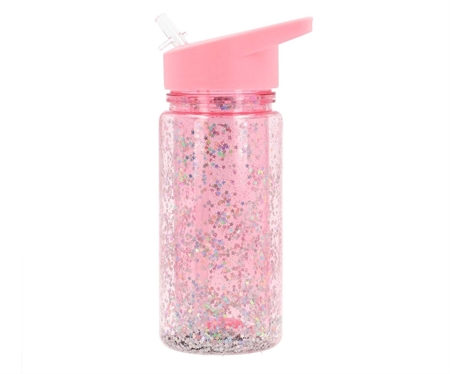 Glitter Drikkedunk Stjerner Pink fra Tutete