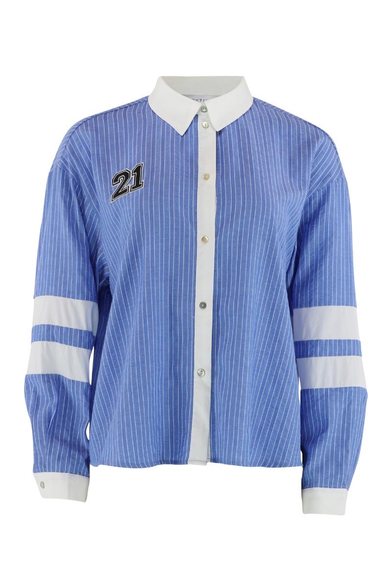 Skjorte   Ally 21   Blue Stripe fra Continue