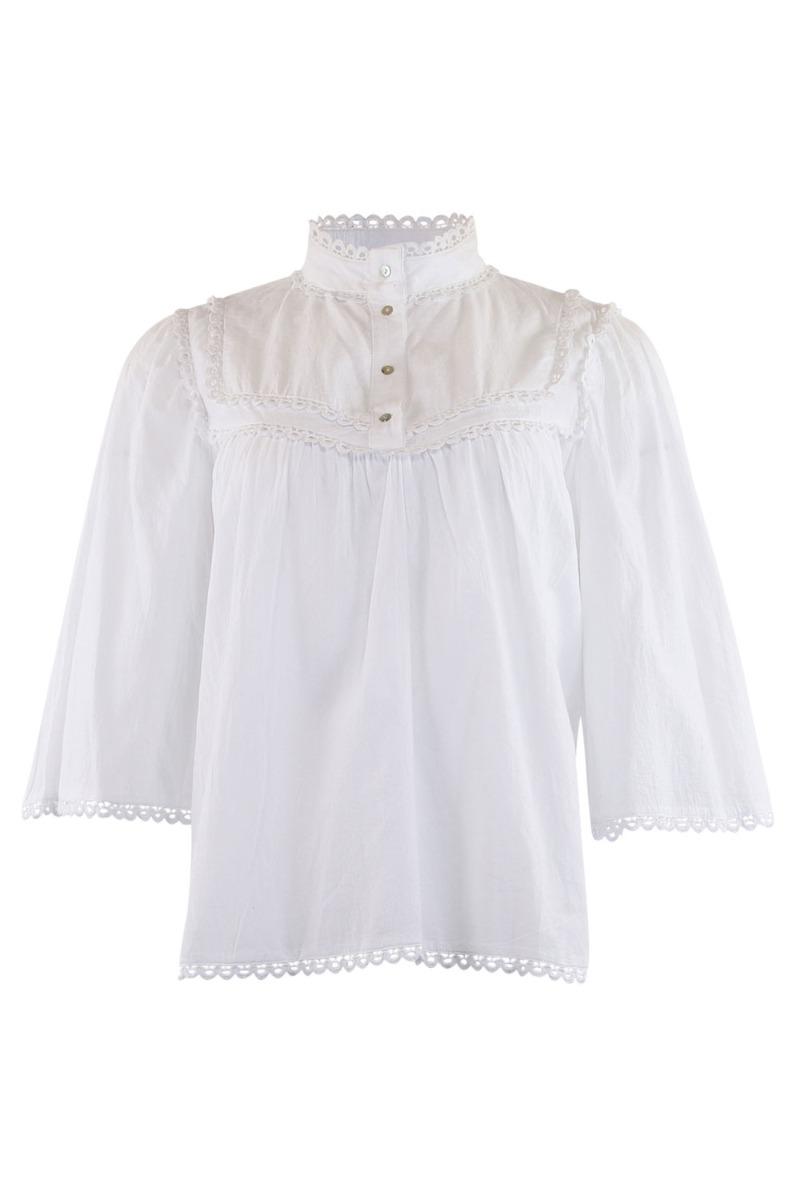 Bluse   Isa Blouse   White (levering Midt April) fra Continue