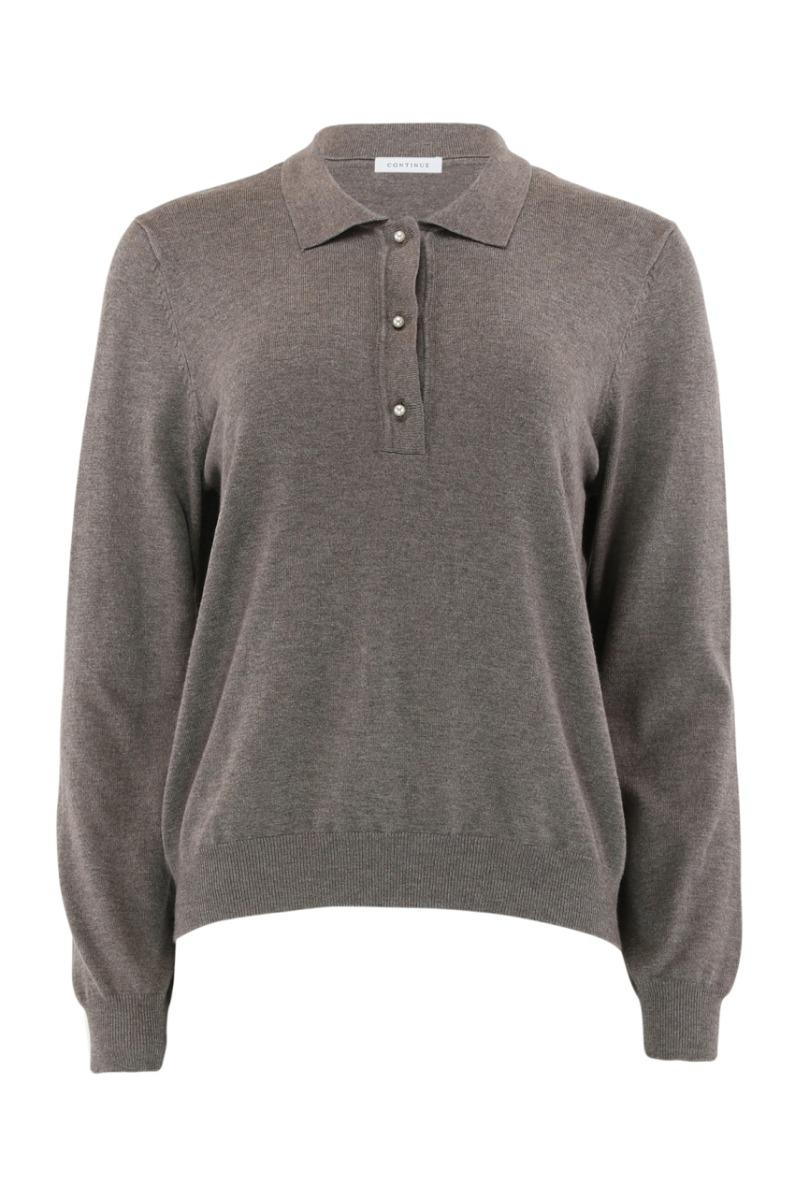 Bluse Diane Polo Earth fra Continue