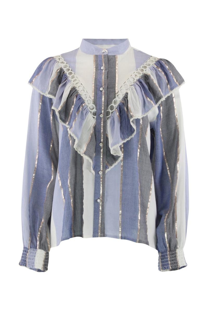 Skjorte   Jill   Blue Stripe fra Continue