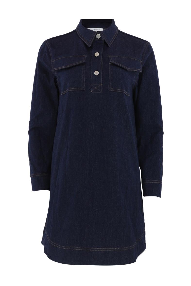 Kjole   Katja Denim Dress   Denim Blue fra Continue