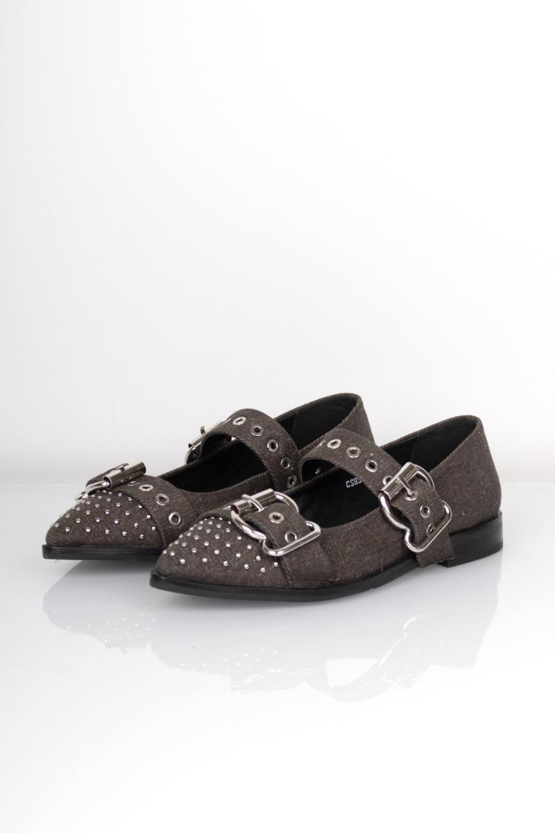 Ballerina   Future Vibes   Black Denim fra Copenhagen Shoes