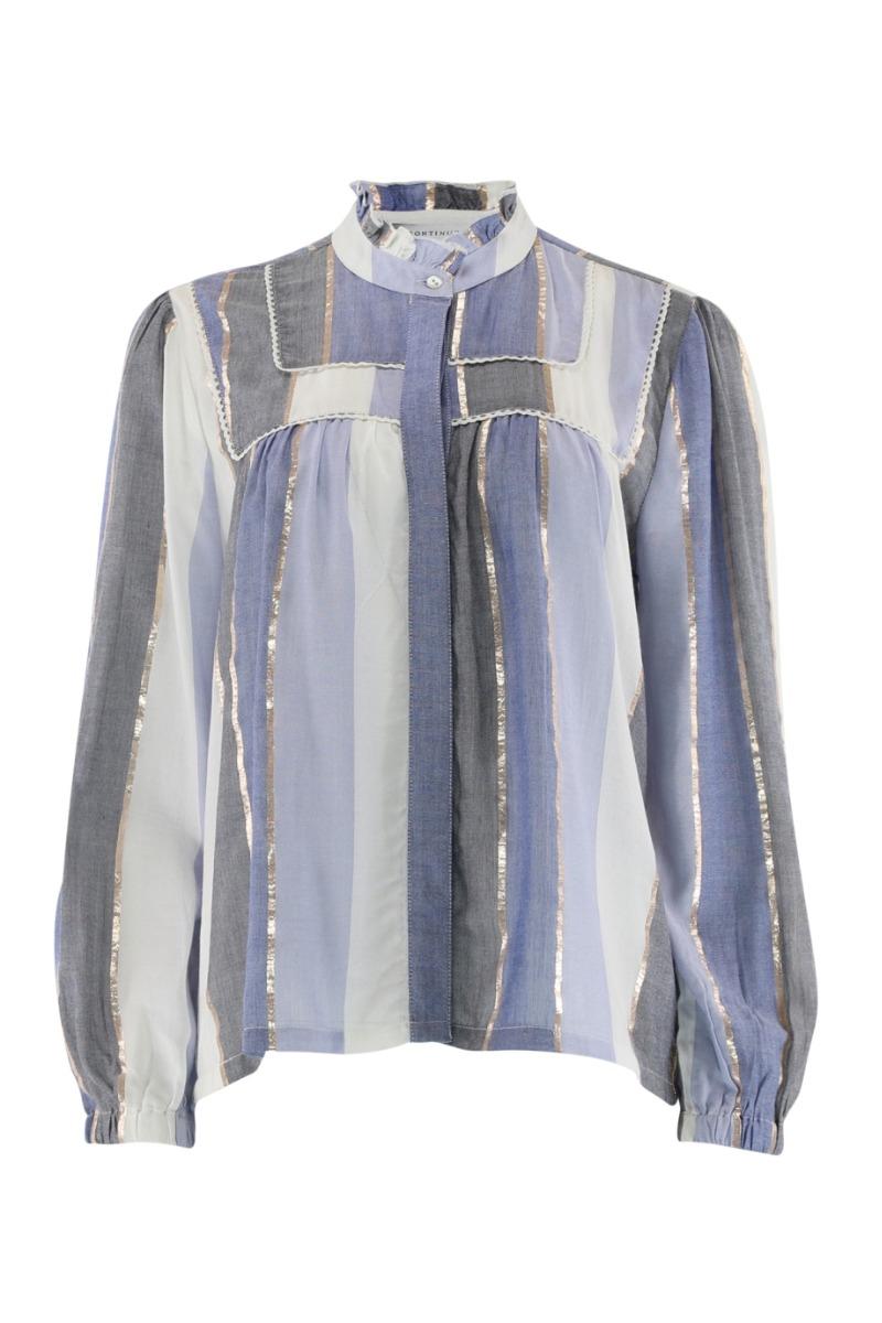 Bluse   Isabella   Blue fra Continue