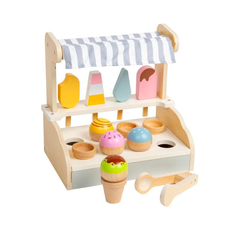 Isbutik Med Tilbehør I Træ fra Kid'oh