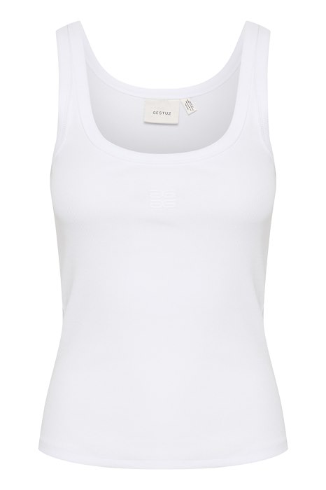 Top   Gzdrew Logo Top 2.0   Bright White fra Gestuz