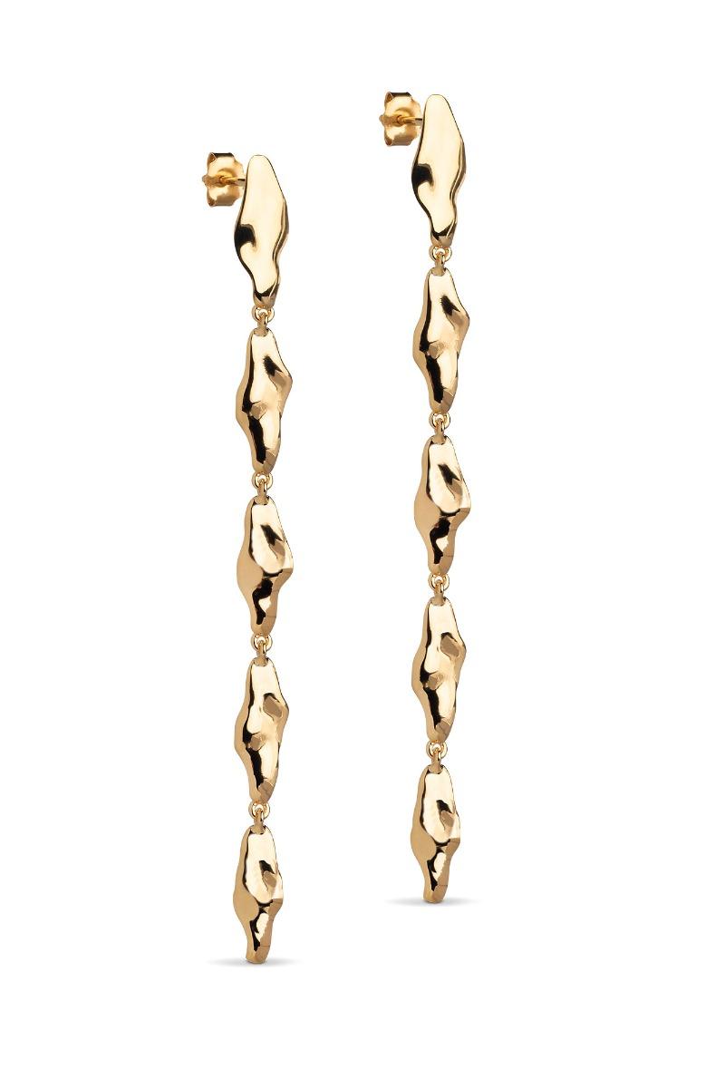øreringe Copenhagen Earrings, India Guld fra Enamel