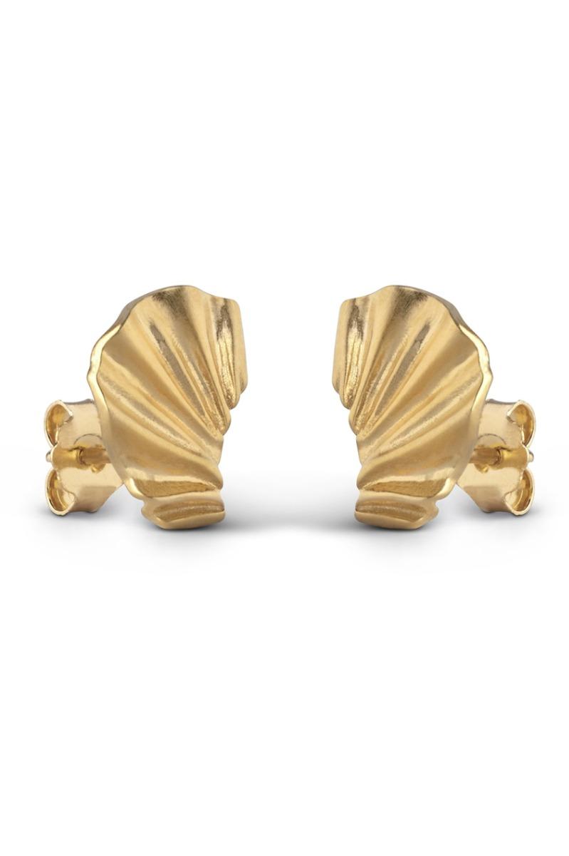 øreringe   Mini Wave   Gold fra Enamel